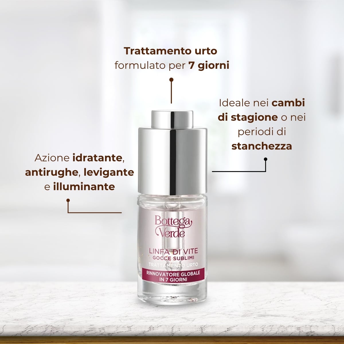 Linfa di Vite - Gocce sublimi - Trattamento urto - rinnovatore globale in 7 giorni - 2-PEPTIDE LINFA COMPLEX<TM/> con Peptidi e Linfa di Vite