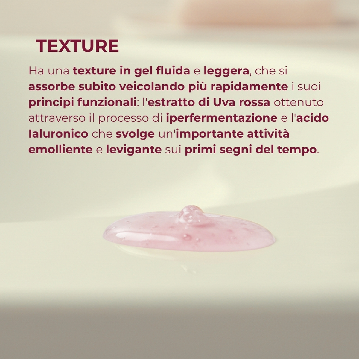 Uva Preziosa - Siero viso antiossidante - con estratto iperfermentato di Uva rossa - pelli normali
