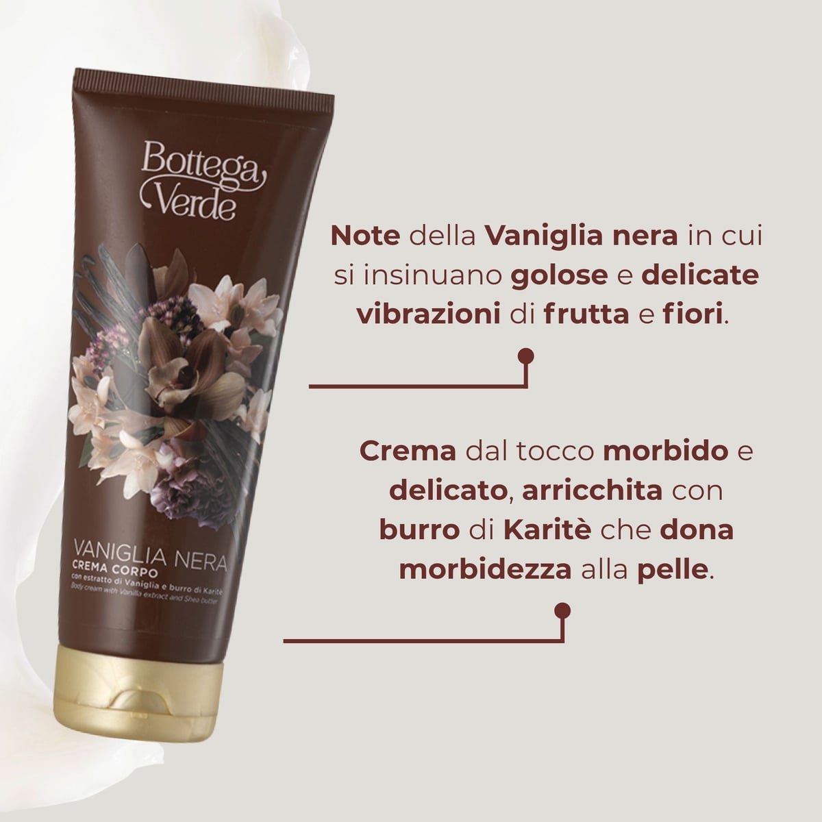 Vaniglia Nera - Crema corpo con estratto di Vaniglia e burro di Karit&egrave;