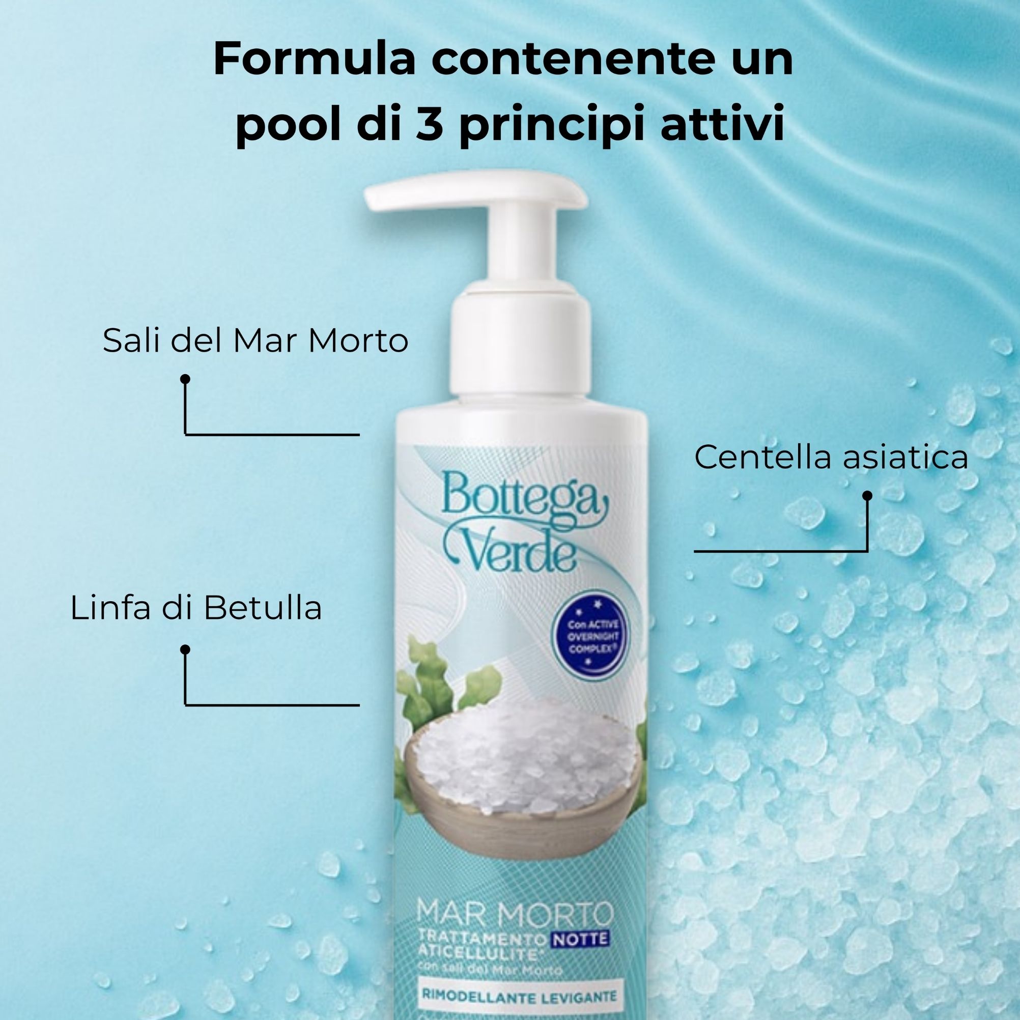 Mar Morto - Trattamento notte anticellulite* - con sali del Mar Morto - rimodellante levigante