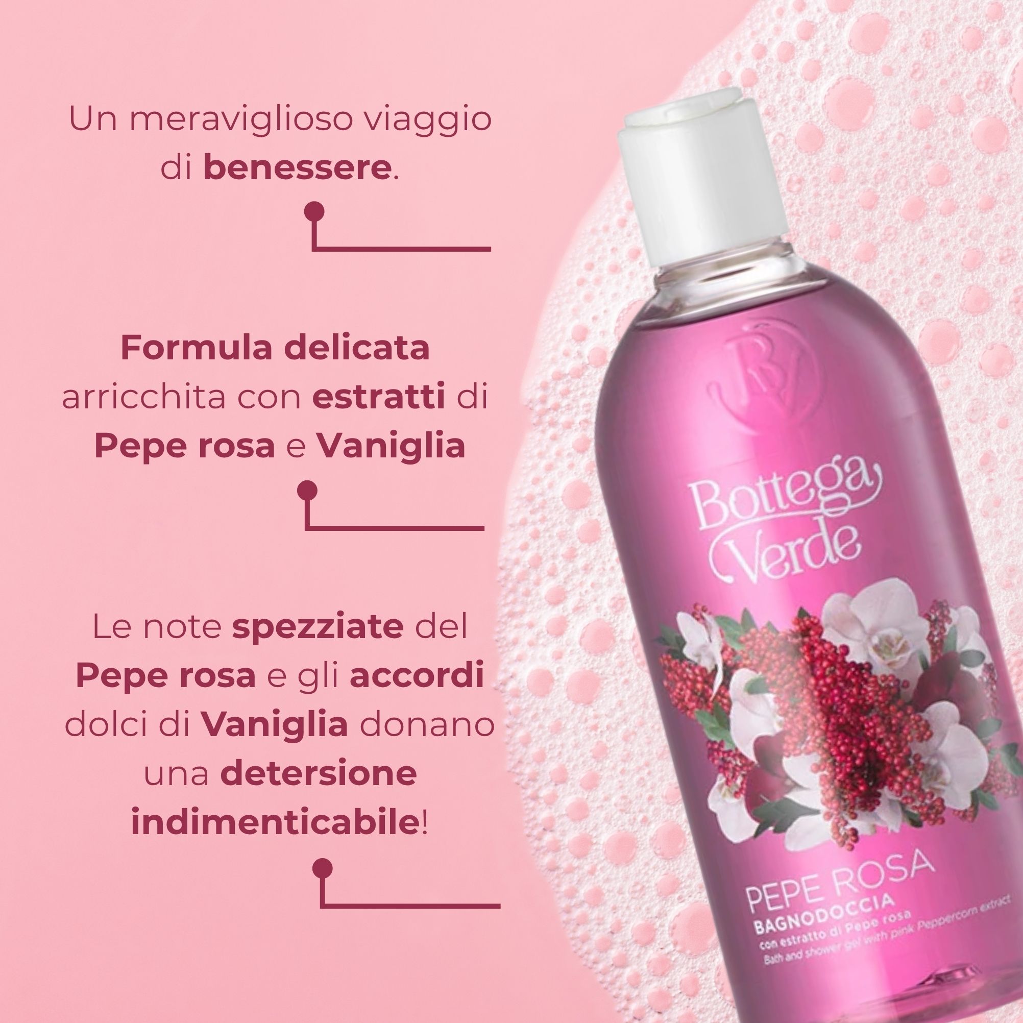 Pepe rosa - Bagnodoccia con estratto di Pepe rosa