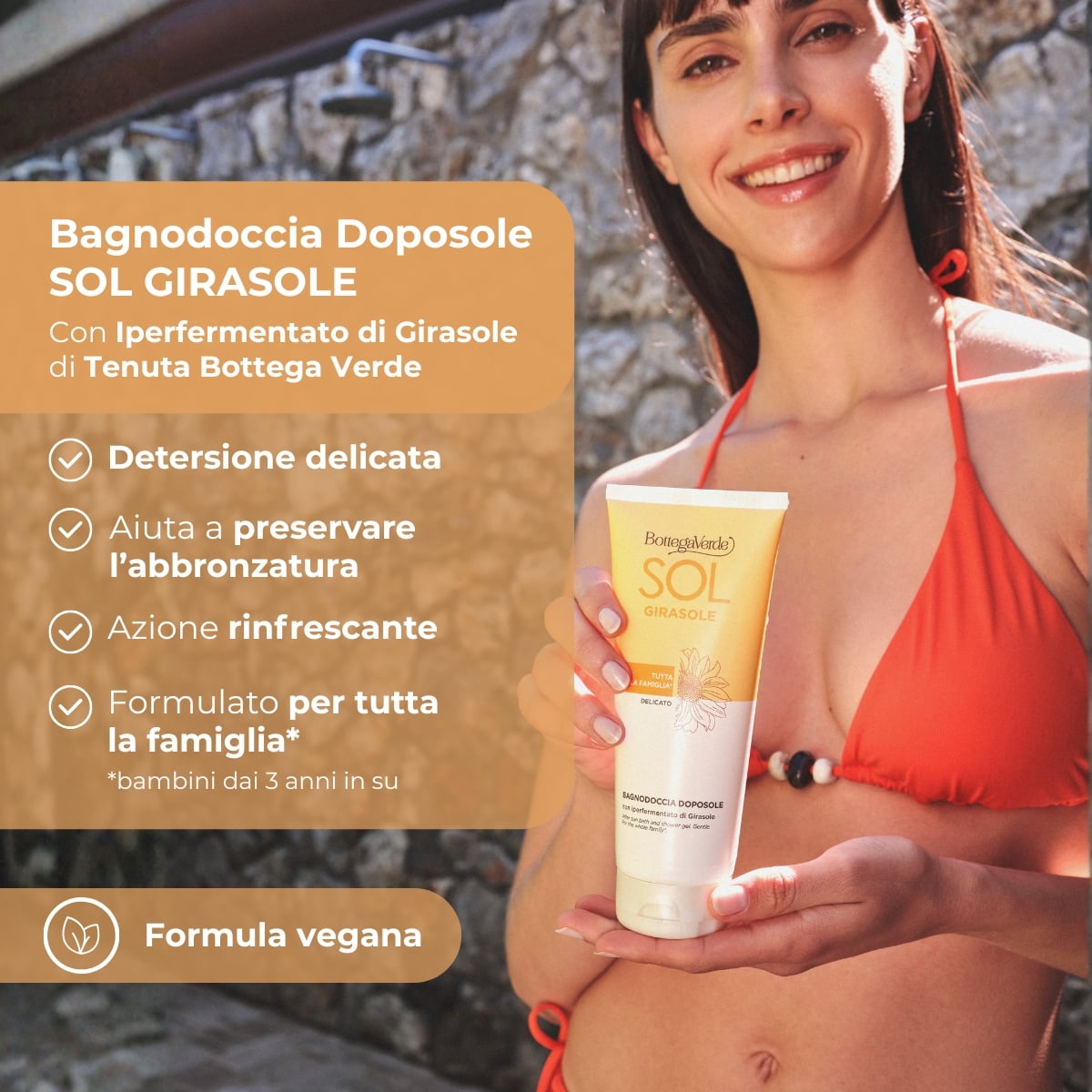 SOL Girasole - Bagnodoccia doposole - delicato- con iperfermentato di Girasole di Tenuta Bottega verde