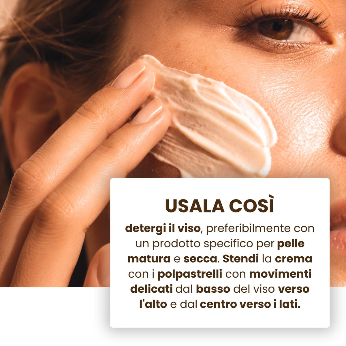 Effetto lifting - Crema viso antiet&agrave;, effetto lifting immediato - con acido Ialuronico ed estratto di Fior di Loto - pelli normali o secche