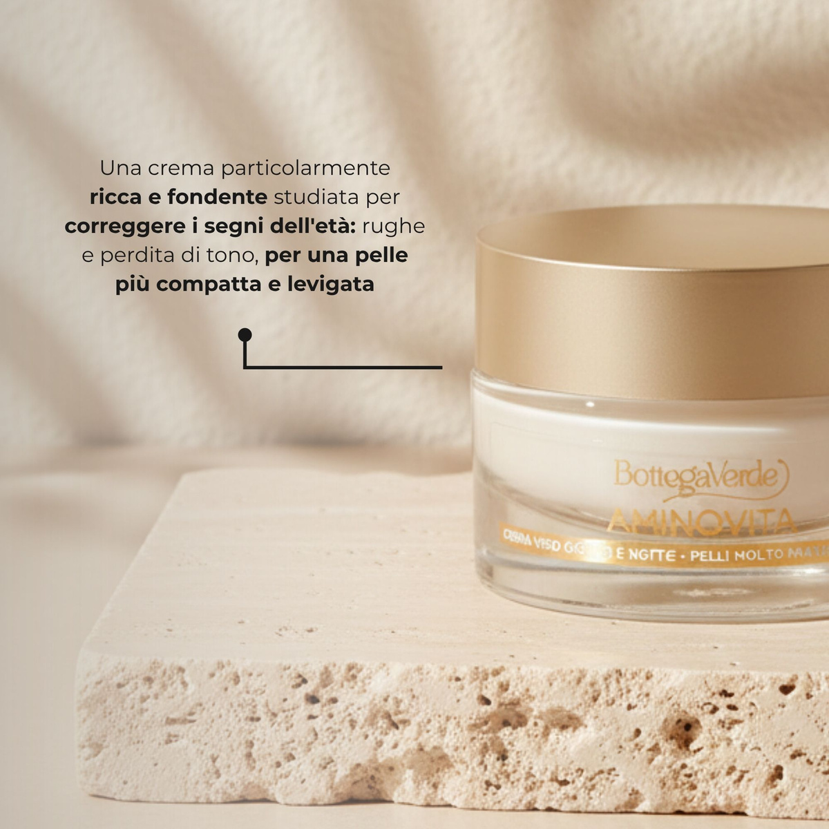 Aminovita - Crema viso giorno e notte - rughe profonde,azione globale* - con Pluridefence&reg; , Peptidi e Ceramidi vegetali  - pelli molto mature ed esigenti