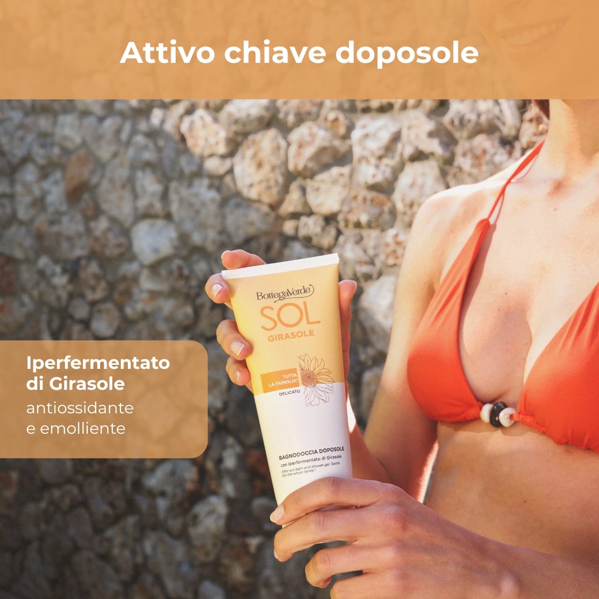 SOL Girasole - Bagnodoccia doposole - delicato- con iperfermentato di Girasole di Tenuta Bottega verde