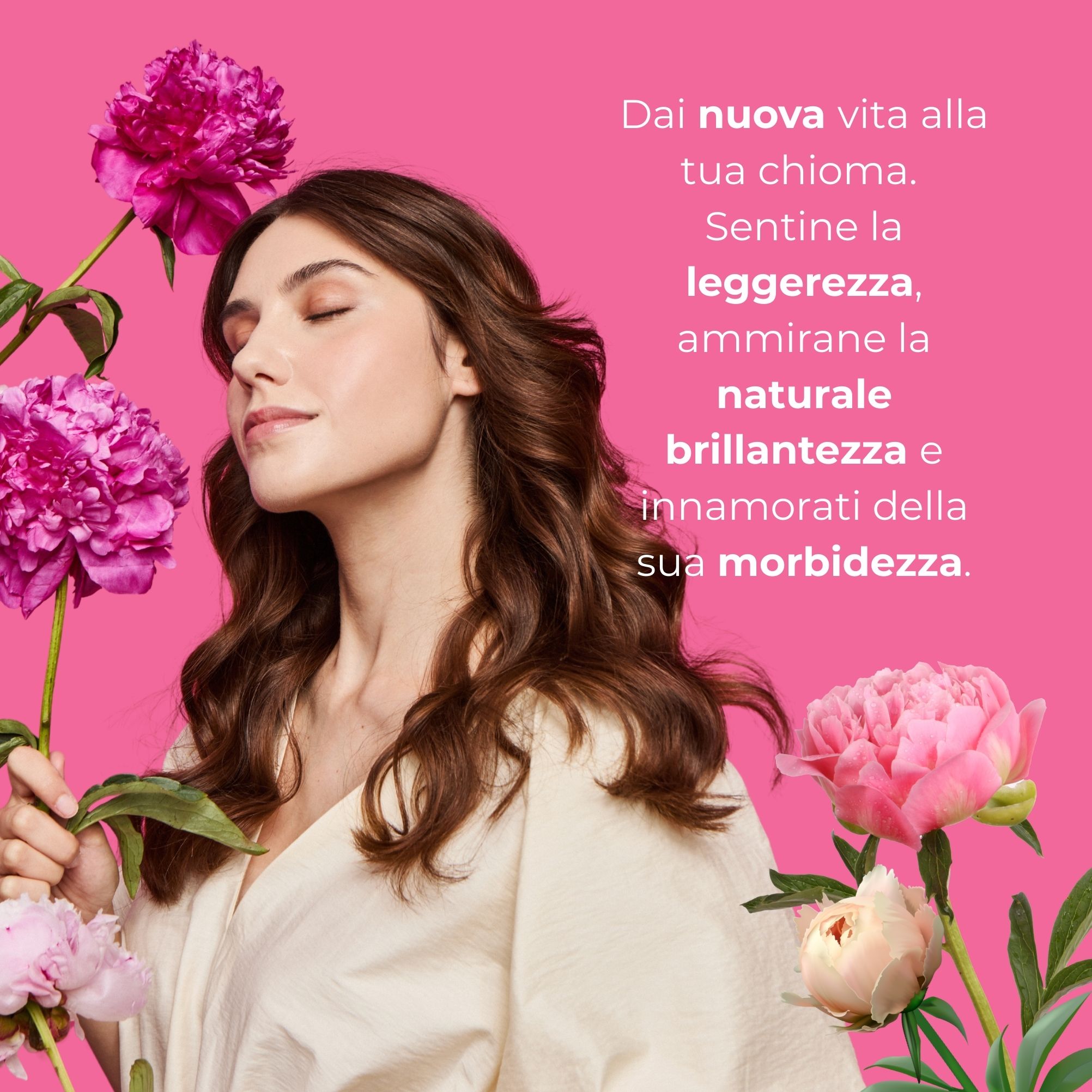 Acido Ialuronico e Iperfermentato di Peonia - Shampoo - idratazione sublime 72h - capelli secchi o disidratati