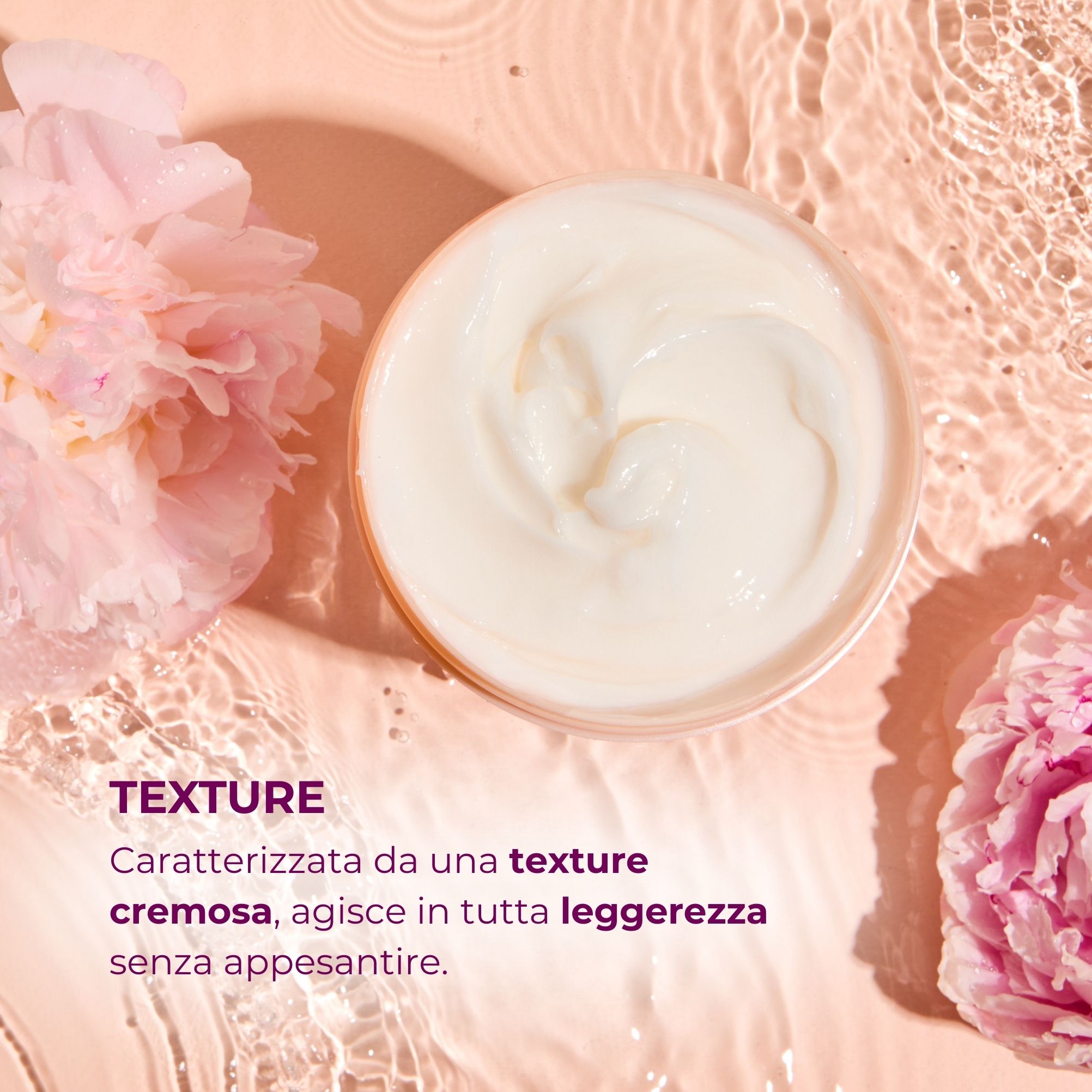 Acido Ialuronico e Iperfermentato di Peonia - Maschera '' idratazione sublime - capelli secchi o e disidratati
