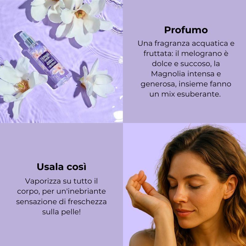 Melograno Magnolia - Acqua profumata per il corpo