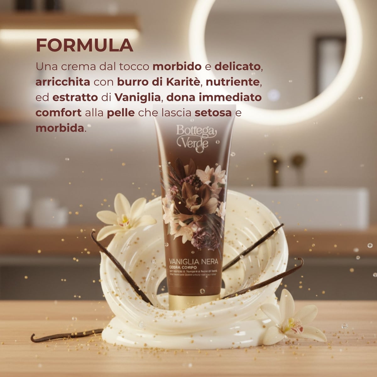Vaniglia Nera - Crema corpo con estratto di Vaniglia e burro di Karit&egrave;