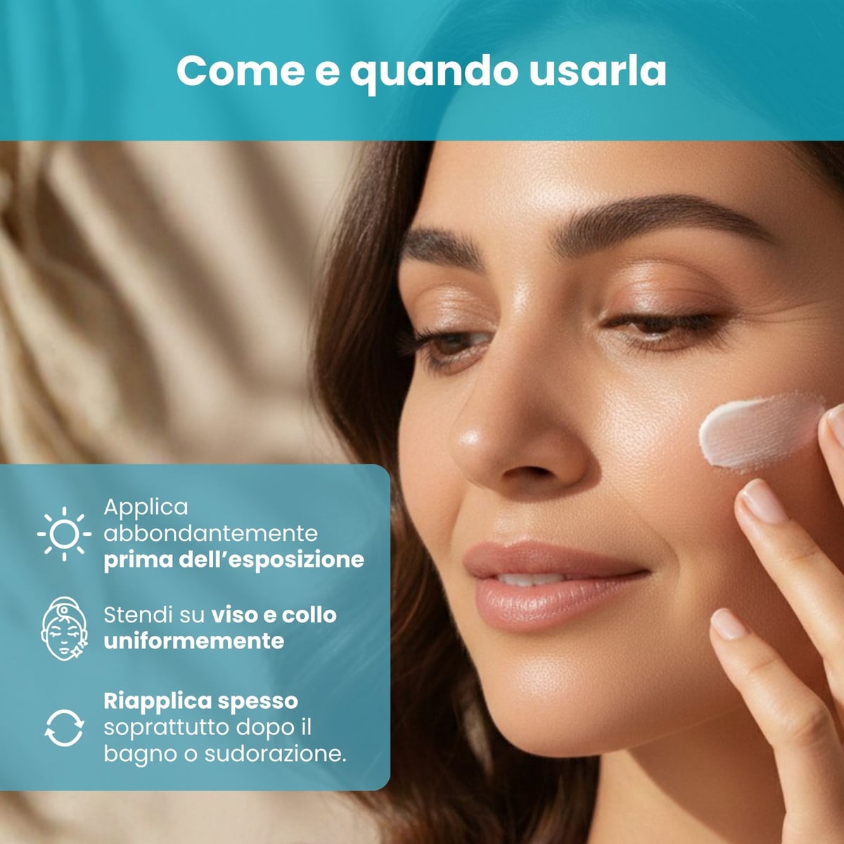 SOL Argan - Crema solare viso - antiet&agrave; antimacchie '' tocco asciutto opacizzante - con olio di Argan e Vitamina E - SPF30 protezione alta - water resistant - pelli miste