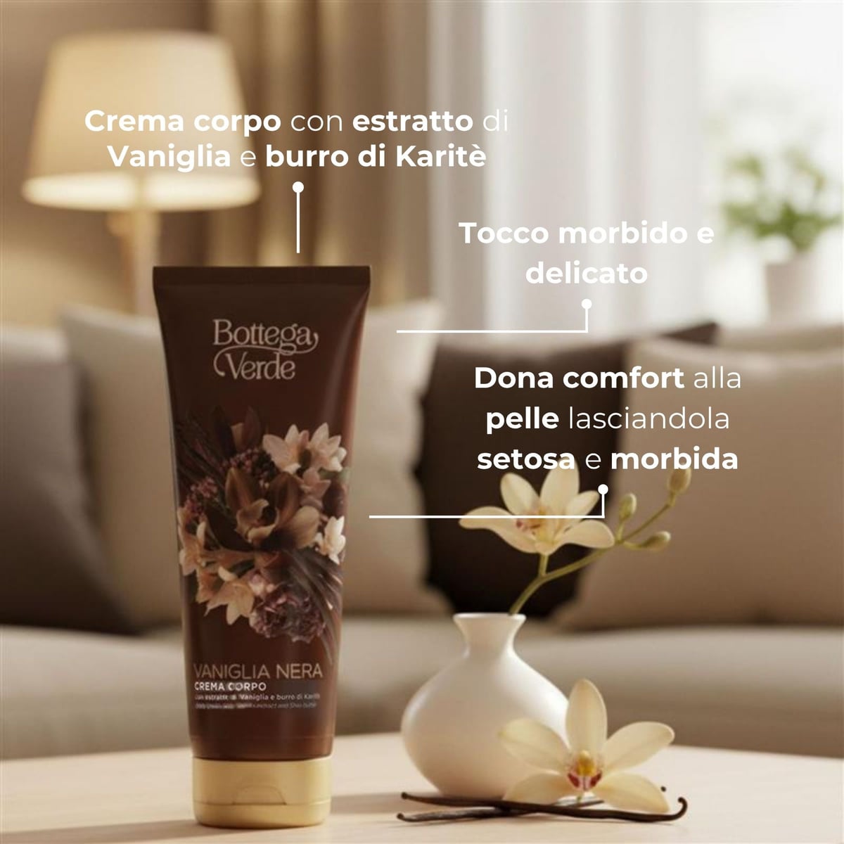 Vaniglia Nera - Crema corpo con estratto di Vaniglia e burro di Karit&egrave;