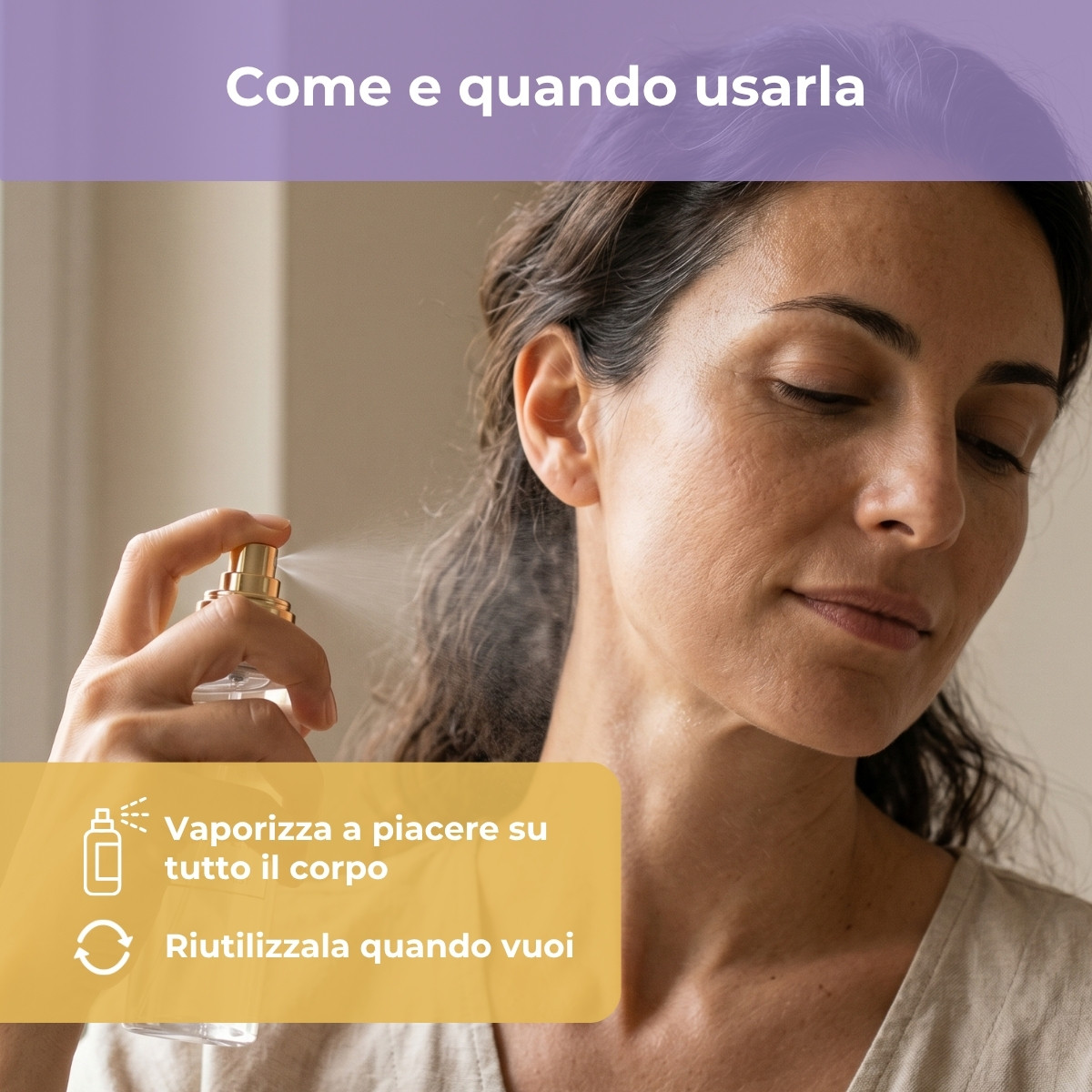 Lavanda - Body mist con olio essenziale di Lavanda